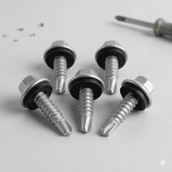 400un. PARAFUSO SEXTAVADO BROCA C/ ARRUELA 5.5 X 2 ZB (12-14) IMP - Imagem 3