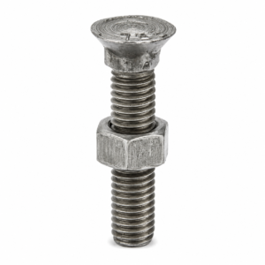 Parafuso Para Arado Com Porca 7/16X3 Ferro Polido Tipo A3