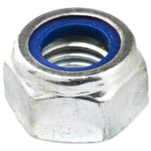 Porca Travante Baixa M14 Ferro Zincado (Autotravante com Nylon)