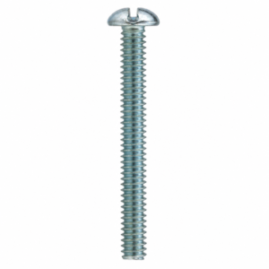 Parafuso Rosca Máquina Cabeça Redonda com Fenda 3/16x1.1/2 Ferro Zincado
