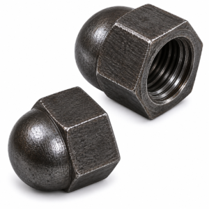 Porca Calota 1/4" Oxidada Negra